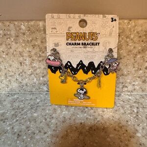 Peanuts Kids Charm Bracelet with Pink and Yellow Accents